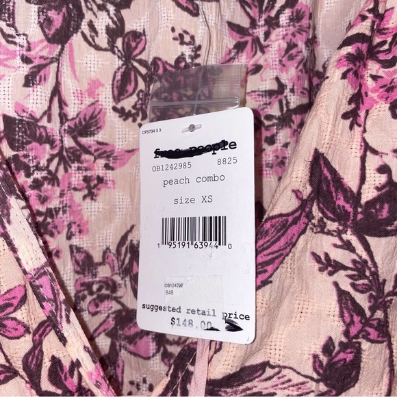 Free People Sunbaked Swing Dress in Peach Combo - Picture 6 of 10